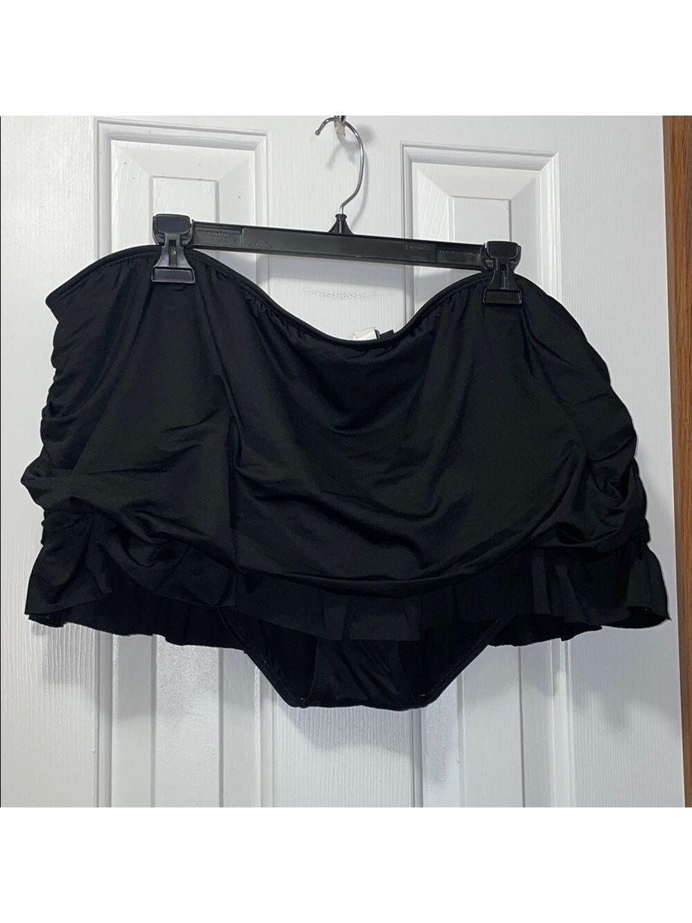 APT.9 Black Swim Skirt with Ruffles